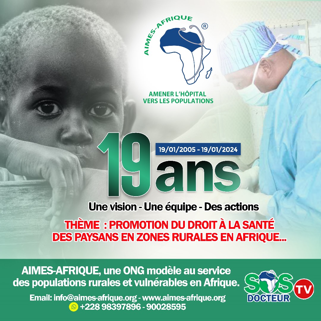 AIMES-AFRIQUE : 19 ans dans l’humanitaire au Togo et sur le continent